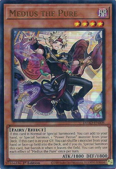 Medius the Pure - Duelist's Advance YuGiOh trading card