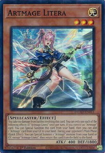 Artmage Litera - Duelist's Advance (DUAD) #DUAD-EN011 - Super Rare YuGiOh Trading Card