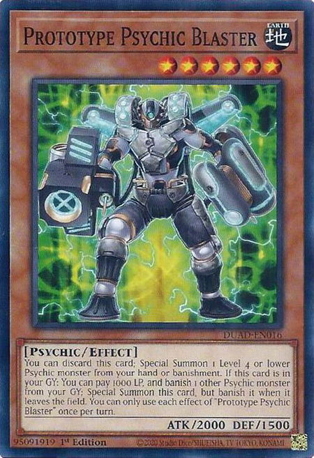 Prototype Psychic Blaster - Duelist's Advance YuGiOh trading card