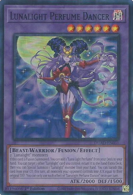 Lunalight Perfume Dancer - Duelist's Advance YuGiOh trading card