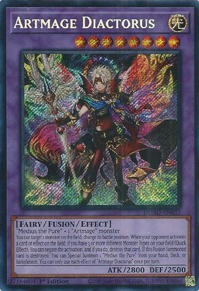 Artmage Diactorus trading card from Duelist's Advance Artmage Diactorus - Duelist's Advance YuGiOh trading card