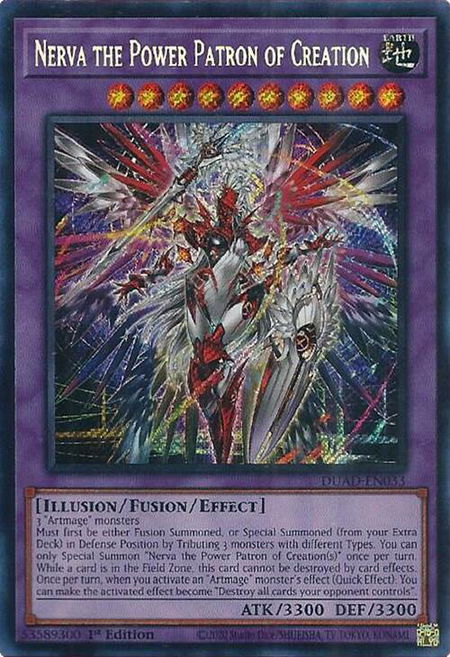 Nerva the Power Patron of Creation - Duelist's Advance YuGiOh trading card