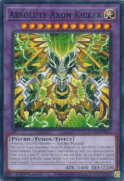 Absolute Axon Kicker trading card from Duelist's Advance Absolute Axon Kicker - Duelist's Advance YuGiOh trading card