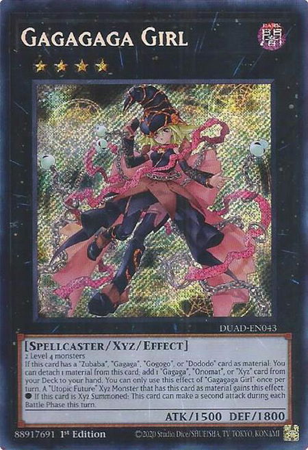 Gagagaga Girl - Duelist's Advance YuGiOh trading card