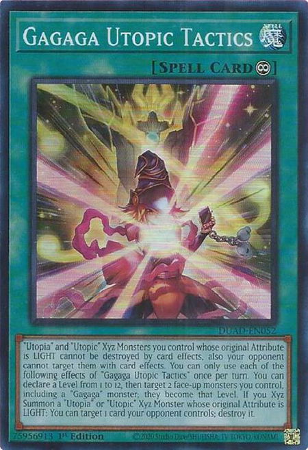 Gagaga Utopic Tactics - Duelist's Advance YuGiOh trading card