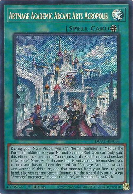 Artmage Academic Arcane Arts Acropolis - Duelist's Advance YuGiOh trading card
