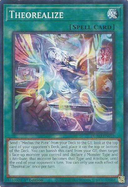 Theorealize trading card from Duelist's Advance Theorealize - Duelist's Advance YuGiOh trading card