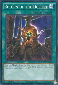Return of the Duelist (card) - Duelist's Advance (DUAD) #DUAD-EN071 - Common / Short Print YuGiOh Trading Card