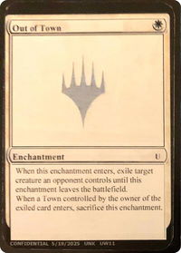 Out of Town - Un-Known Event Playtest Cards  #null - Uncommon Magic: The Gathering Trading Card