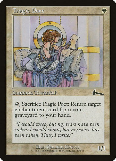 Tragic Poet - Urza's Legacy Magic: The Gathering trading card