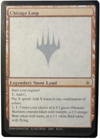 Chicago Loop - Un-Known Event Playtest Cards  #null - Rare Magic: The Gathering Trading Card