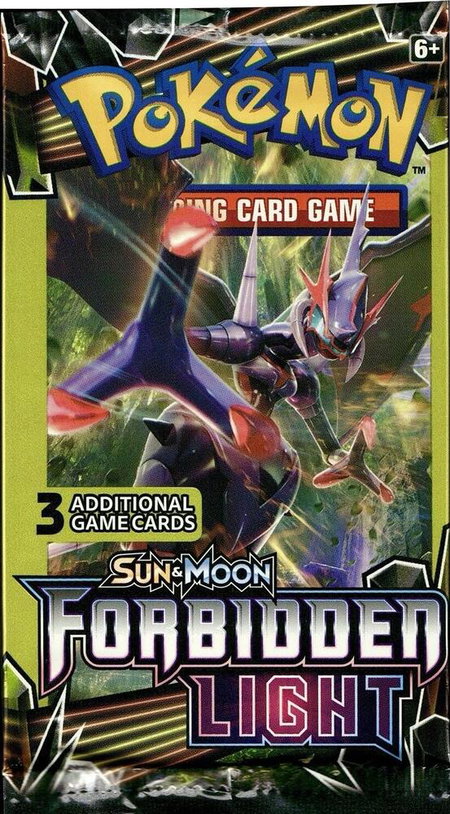 Forbidden Light 3-Card Booster Pack - SM - Forbidden Light Pokémon trading card