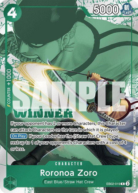 Roronoa Zoro (Winner Pack 2025 Vol. 3) - One Piece Promotion Cards One Piece trading card