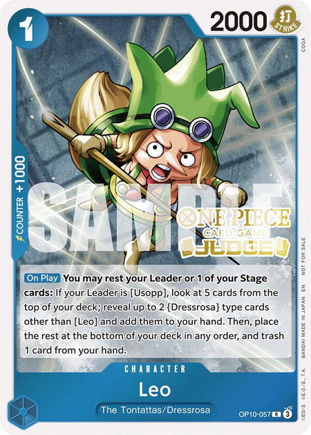 Leo (Judge Pack Vol. 6) - One Piece Promotion Cards One Piece trading card