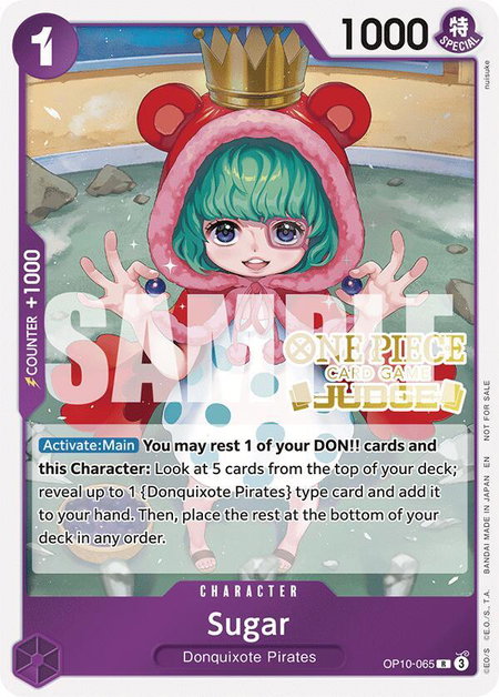 Sugar (Judge Pack Vol. 6) - One Piece Promotion Cards One Piece trading card