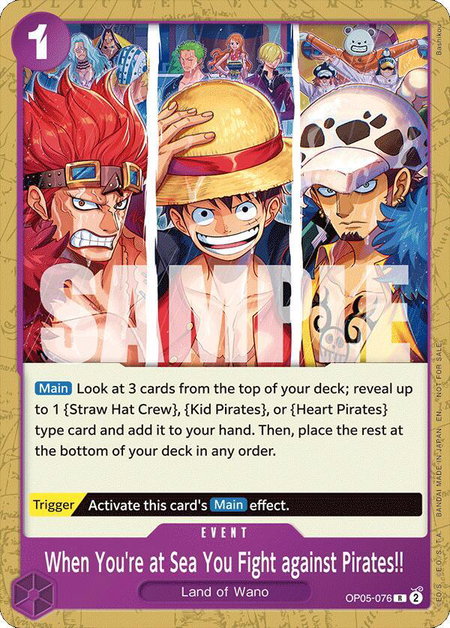 When You're at Sea You Fight against Pirates!! (2025 Pirates League Store Qualifier) - One Piece Promotion Cards One Piece trading card