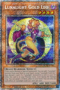 Lunalight Gold Leo (Starlight Rare) - Duelist's Advance (DUAD) #DUAD-EN005 - Starlight Rare YuGiOh Trading Card