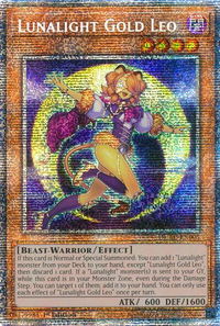 Lunalight Gold Leo (Starlight Rare) - Duelist's Advance (DUAD) #DUAD-EN005 - Starlight Rare YuGiOh Trading Card