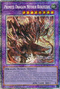 Primite Dragon Nether Berzelius (Starlight Rare) - Duelist's Advance (DUAD) #DUAD-EN035 - Starlight Rare YuGiOh Trading Card