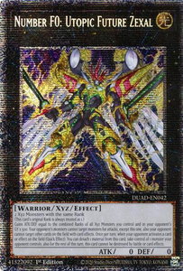 Number F0: Utopic Future Zexal (Starlight Rare) - Duelist's Advance (DUAD) #DUAD-EN042 - Starlight Rare YuGiOh Trading Card