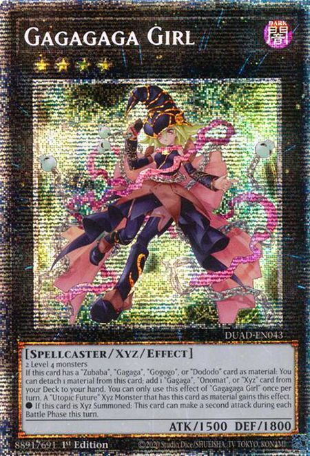 Gagagaga Girl (Starlight Rare) - Duelist's Advance YuGiOh trading card