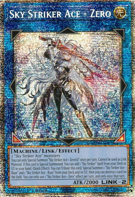 Sky Striker Ace = Zero (Starlight Rare) - Duelist's Advance YuGiOh trading card