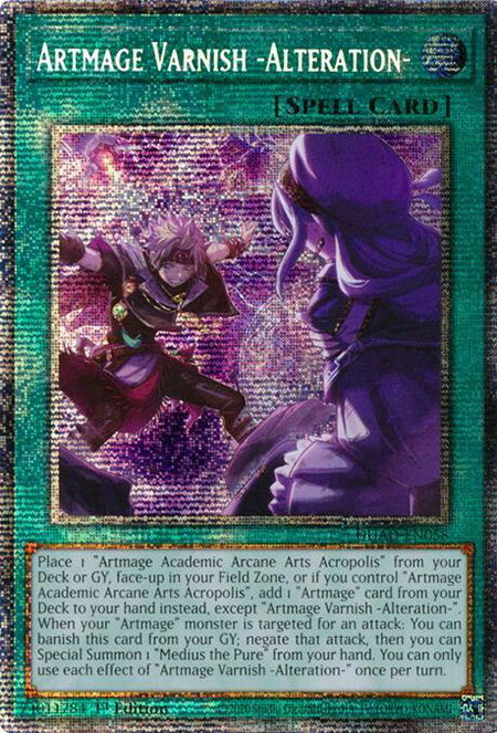 Artmage Varnish -Alteration- (Starlight Rare) - Duelist's Advance YuGiOh trading card