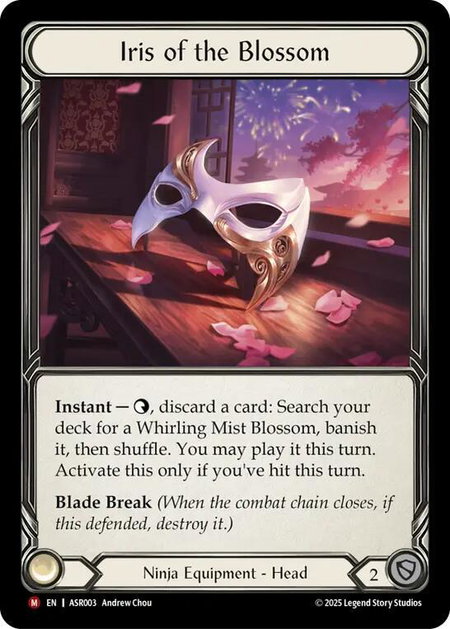 Iris of the Blossom trading card from Armory Deck: Ira Iris of the Blossom - Armory Deck: Ira Flesh and Blood trading card