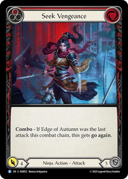 Seek Vengeance (Red) - Armory Deck: Ira Flesh and Blood trading card