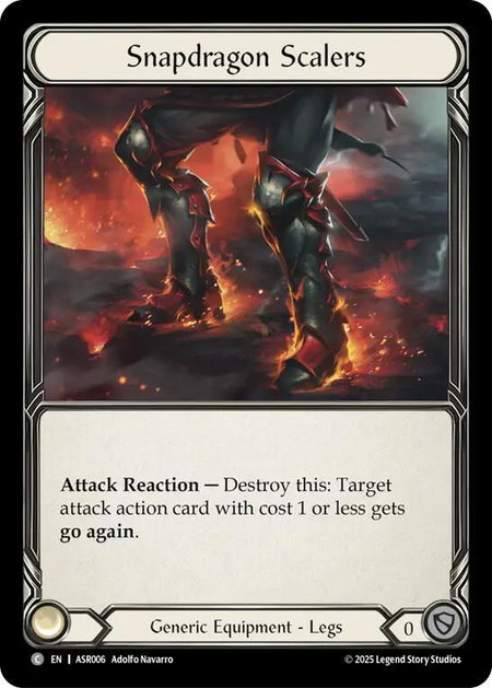 Snapdragon Scalers trading card from Armory Deck: Ira Snapdragon Scalers - Armory Deck: Ira Flesh and Blood trading card