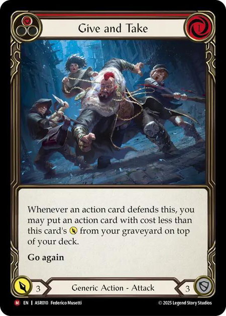 Give and Take trading card from Armory Deck: Ira Give and Take - Armory Deck: Ira Flesh and Blood trading card