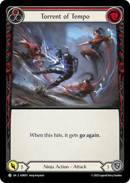 Torrent of Tempo (Red) trading card from Armory Deck: Ira Torrent of Tempo (Red) - Armory Deck: Ira Flesh and Blood trading card
