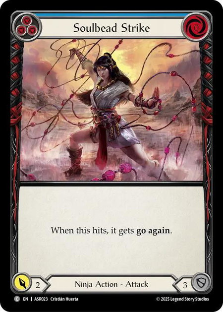 Soulbead Strike (Blue) - Armory Deck: Ira Flesh and Blood trading card
