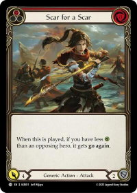 Scar for a Scar (Red) - Armory Deck: Ira #ASR011 - Common Flesh and Blood Trading Card