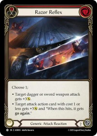 Razor Reflex (Red) - Armory Deck: Ira #ASR016 - Common Flesh and Blood Trading Card