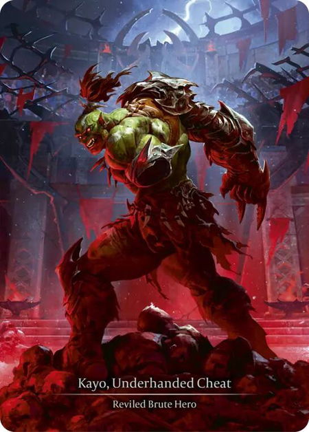 Kayo, Underhanded Cheat (Marvel) trading card from Super Slam Kayo, Underhanded Cheat (Marvel) - Super Slam Flesh and Blood trading card