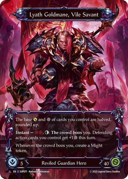 Lyath Goldmane, Vile Savant (Marvel) - Super Slam Flesh and Blood trading card