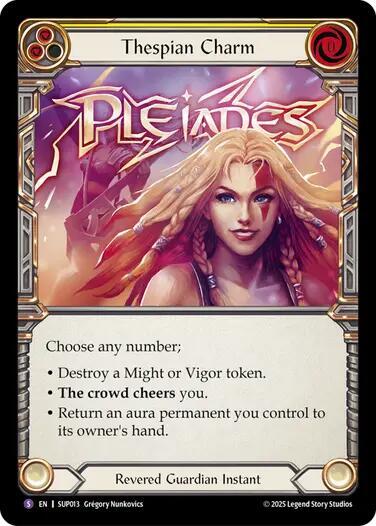 Thespian Charm - Super Slam Flesh and Blood trading card