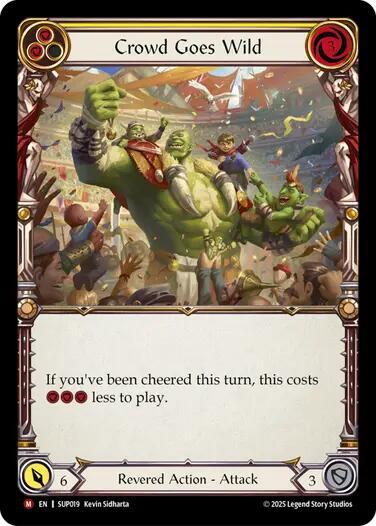 Crowd Goes Wild - Super Slam Flesh and Blood trading card