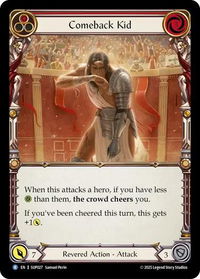 Comeback Kid (Red) - Super Slam (SUP) #SUP027 - Rare Flesh and Blood Trading Card
