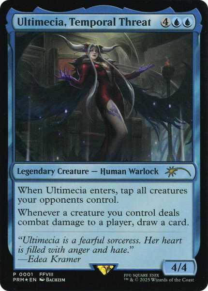 Ultimecia, Temporal Threat (Costco Bundle) trading card from Unique and Miscellaneous Promos Ultimecia, Temporal Threat (Costco Bundle) - Unique and Miscellaneous Promos Magic: The Gathering trading card