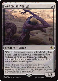Anticausal Vestige - Edge of Eternities (EOE) #1 - Rare Magic: The Gathering Trading Card