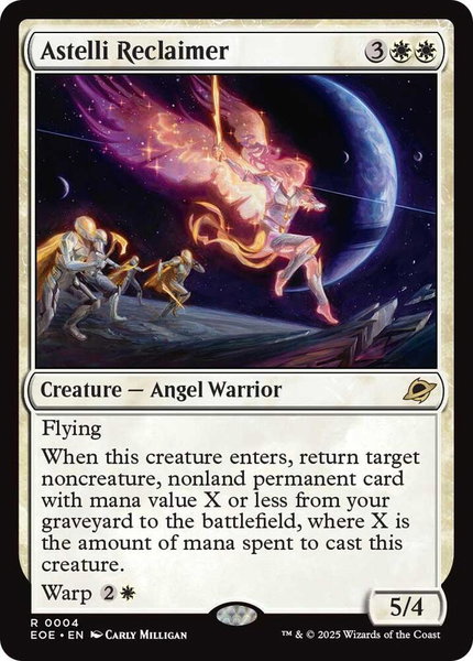 Astelli Reclaimer trading card from Edge of Eternities Astelli Reclaimer - Edge of Eternities Magic: The Gathering trading card