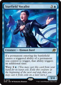 Starfield Vocalist - Edge of Eternities (EOE) #78 - Rare Magic: The Gathering Trading Card