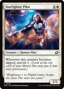 Starfighter Pilot - Edge of Eternities (EOE) #38 - Common Magic: The Gathering Trading Card