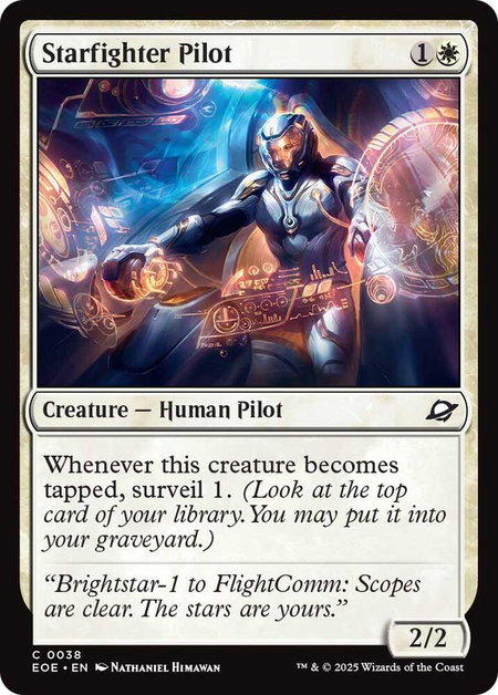 Starfighter Pilot - Edge of Eternities Magic: The Gathering trading card