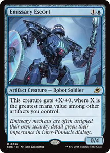 Emissary Escort - Edge of Eternities (EOE) #56 - Rare Magic: The Gathering Trading Card
