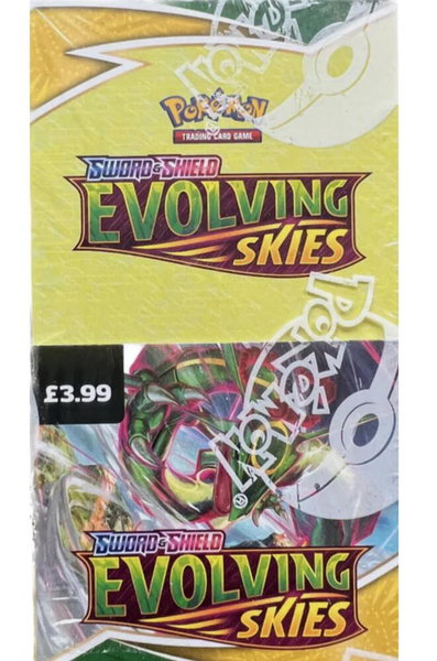 Evolving Skies Half Booster Box trading card from SWSH07: Evolving Skies Evolving Skies Half Booster Box - SWSH07: Evolving Skies Pokémon trading card