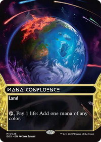 Mana Confluence (0025) (Borderless) - Edge of Eternities: Stellar Sights (EOS) #25 - Mythic Magic: The Gathering Trading Card