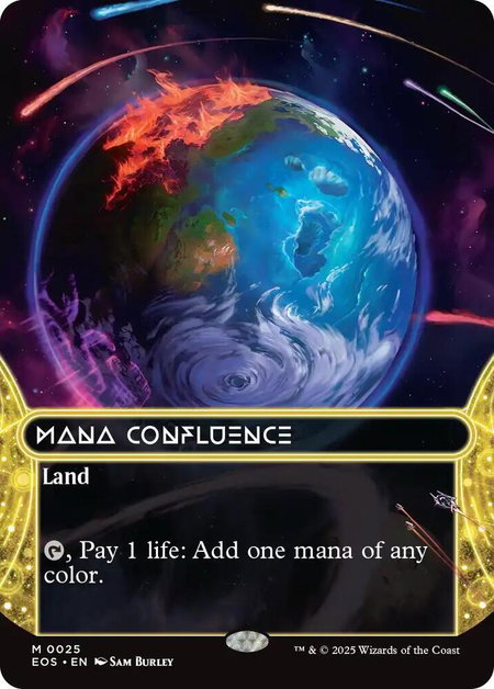 Mana Confluence (0025) (Borderless) - Edge of Eternities: Stellar Sights Magic: The Gathering trading card